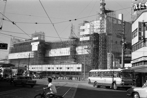 広島駅　建設中の駅ビル　昭和40年夏頃