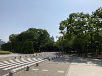 写真：平和記念公園内のS字路