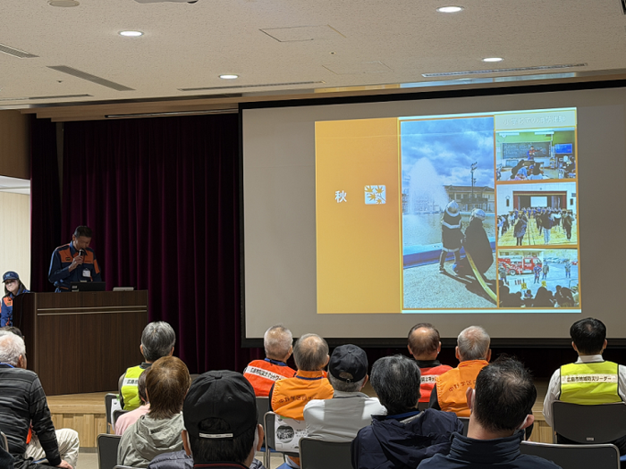 佐伯消防団石内分団　発表の様子