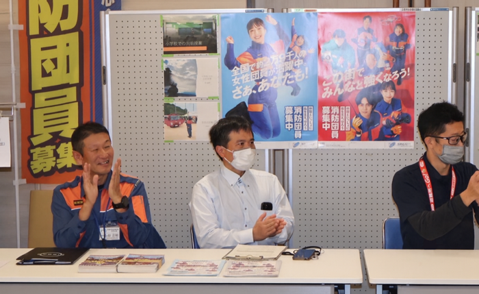 佐伯消防団石内分団　出展の様子の写真