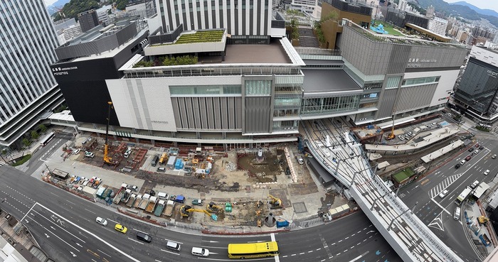 広島駅南口広場の全景写真