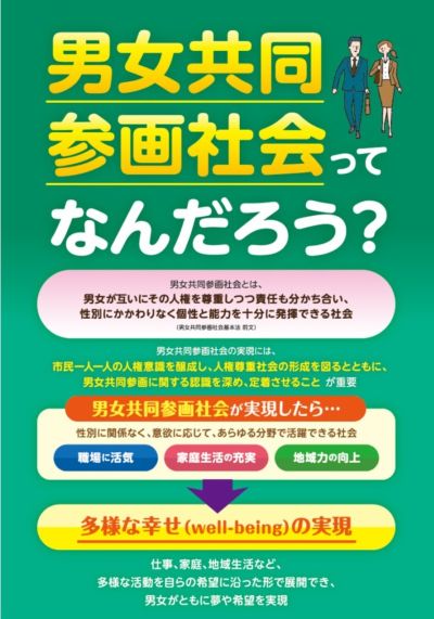 パネル「男女共同参画社会ってなんだろう？」