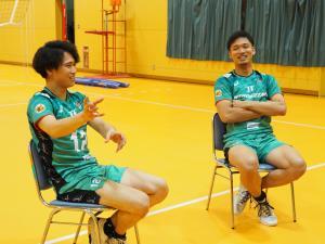 写真：広島サンダーズ　高木啓士郎選手　坂下純也選手　正面