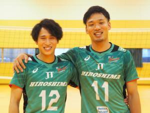 写真：広島サンダーズ　坂下純也選手　高木啓士郎選手