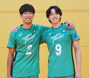 写真：広島サンダーズ　樋口裕希選手　髙梨海輝選手