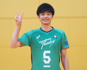 写真：広島サンダーズ　井上慎一朗選手