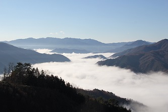 麦山から望む雲海