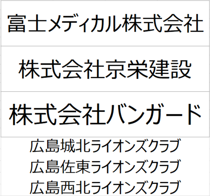 協賛企業一覧その1