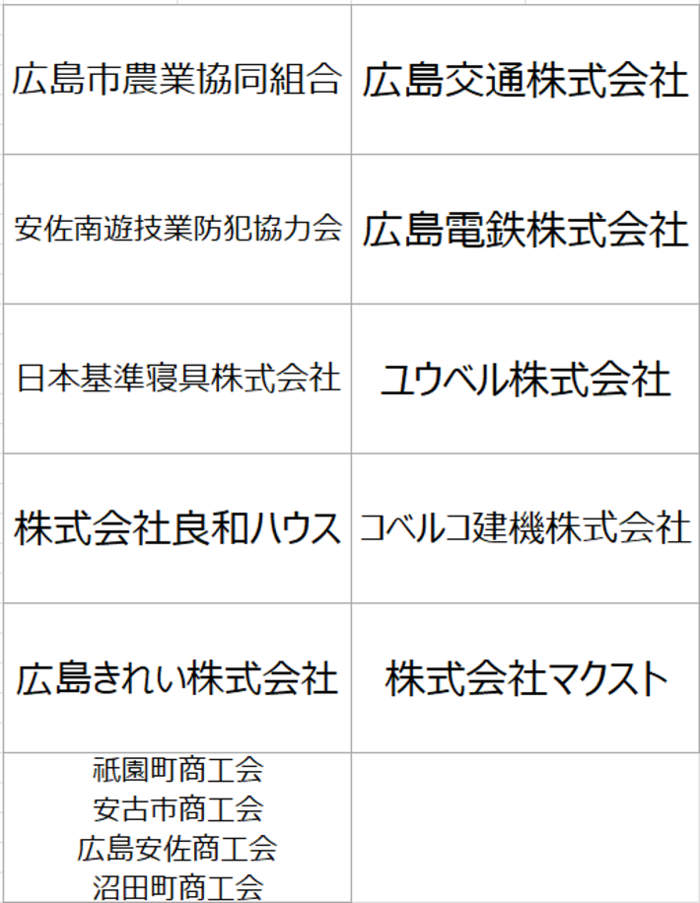 協賛企業一覧その2