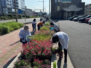 写真:ストリート花壇ボランティア