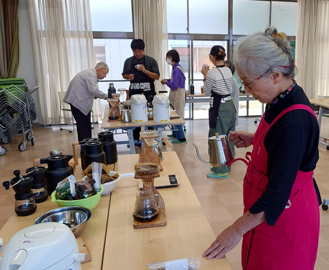 かまてオリジナルブレンドコーヒーの様子