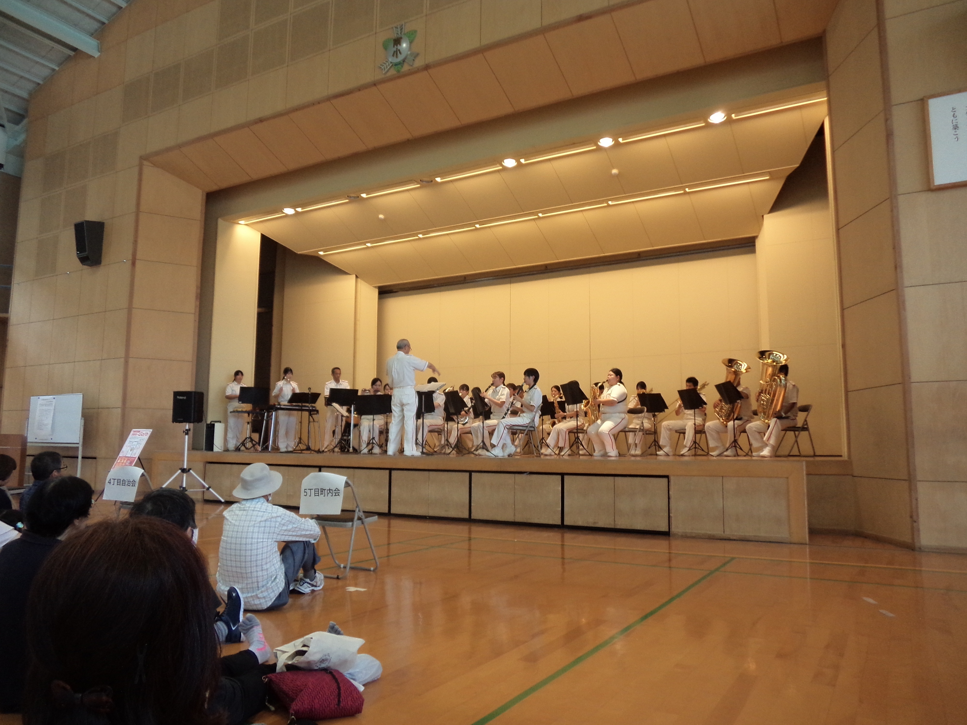 安芸区防災訓練・防災フェアでの演奏です。