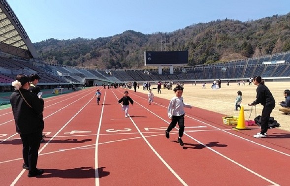 50m走測定（こどもたち）
