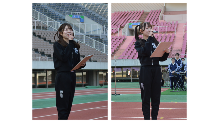 MIKIさん、RIKOさん　司会場面