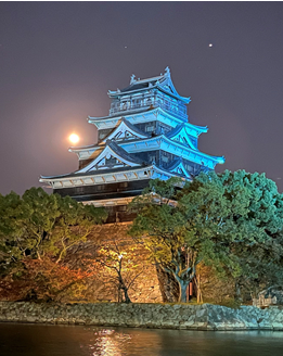 過去の広島城ライトアップの様子