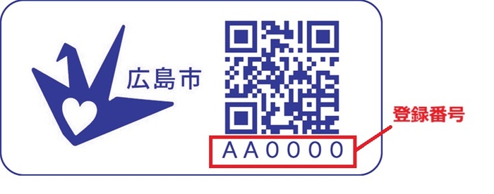 登録番号記載箇所