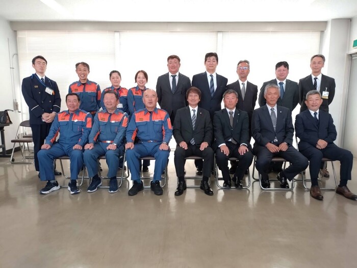 消防団員の集合写真