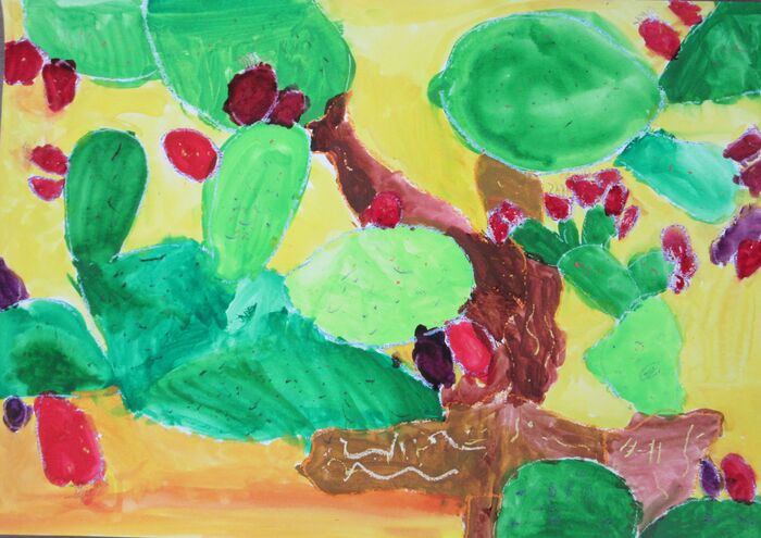 写真:植物公園長賞作品 新しい名前を考えたよ!!「サボテニアスさん♡」