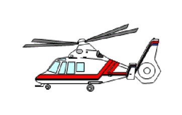ヘリコプターのイラスト