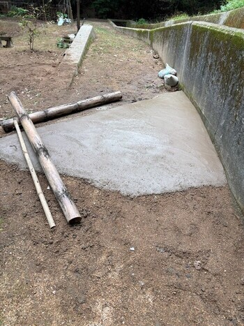 セメント作業後