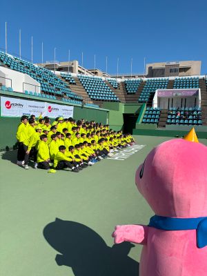 ソフトテニス日本代表チーム団結式