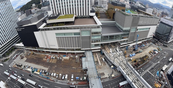 広島駅南口広場の全景写真