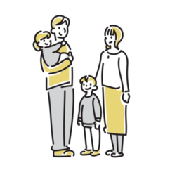 イラスト:親子の様子