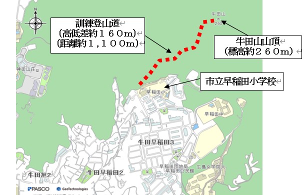 実施場所位置図