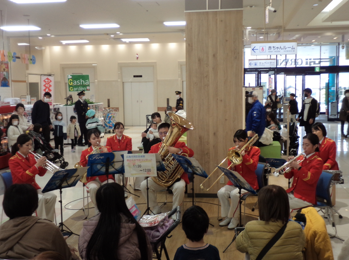 春の火災予防キャンペーンでの演奏です。