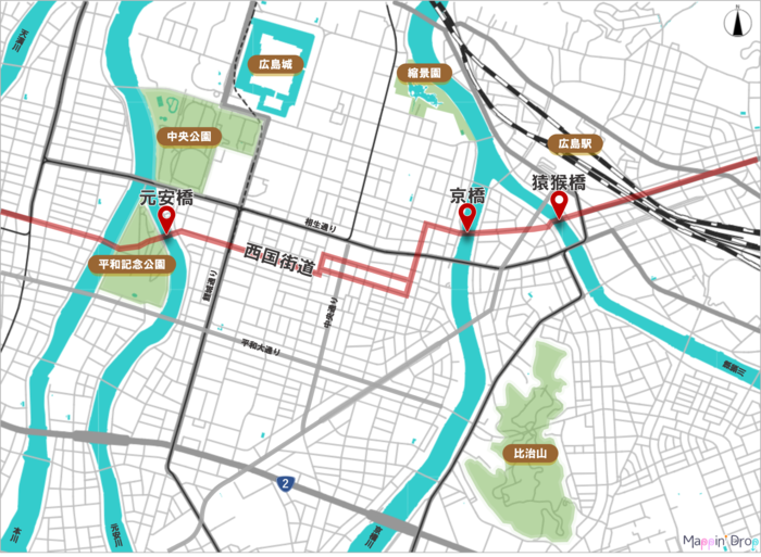 橋梁位置を表した画像
