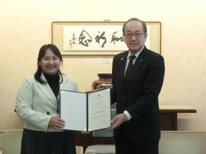 写真：市長訪問の様子