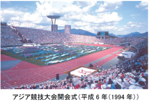 写真:アジア競技大会開会式