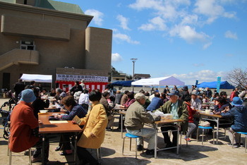 似島会場の様子