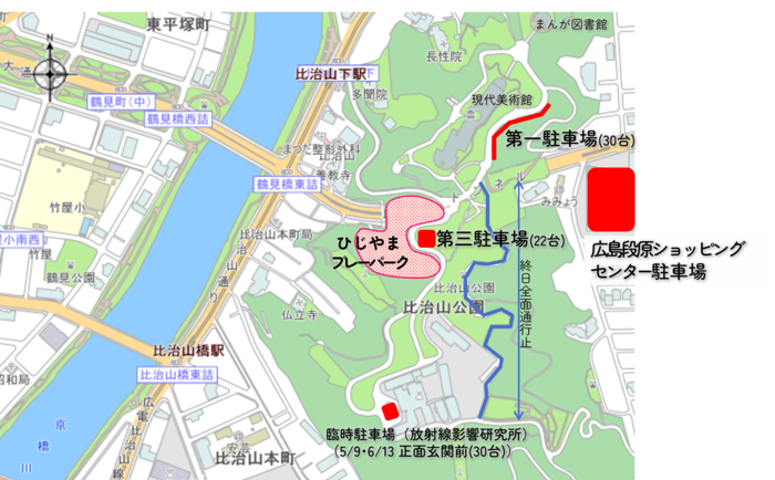 駐車場の地図