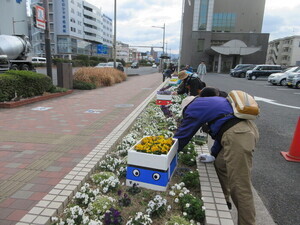 写真：ストリート花壇ボランティア