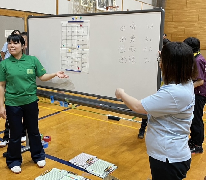 写真:モルックの様子