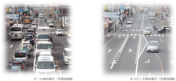 渋滞状況の比較