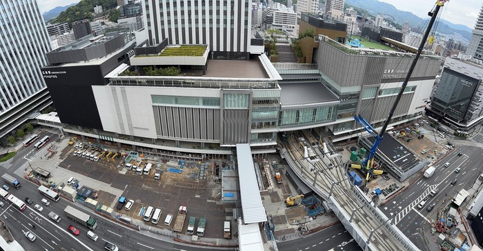 広島駅南口広場の全景写真