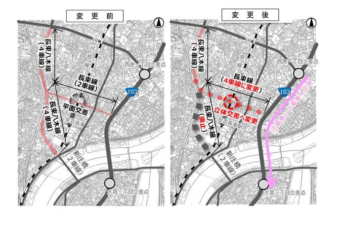 変更前 変更後