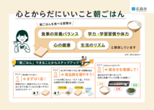 朝ごはんに関する啓発媒体