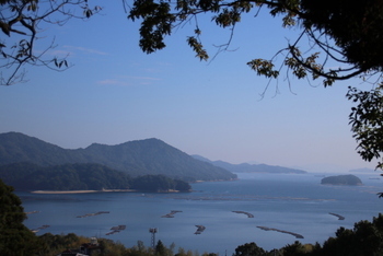 三県一望の地からの眺め