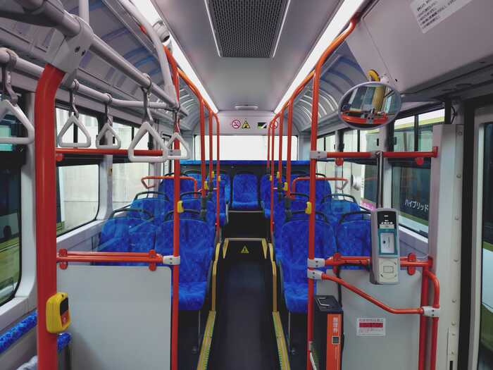 車内後方
