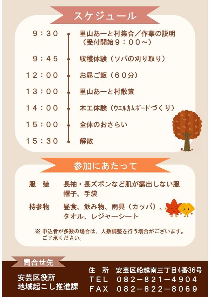 チラシ裏面