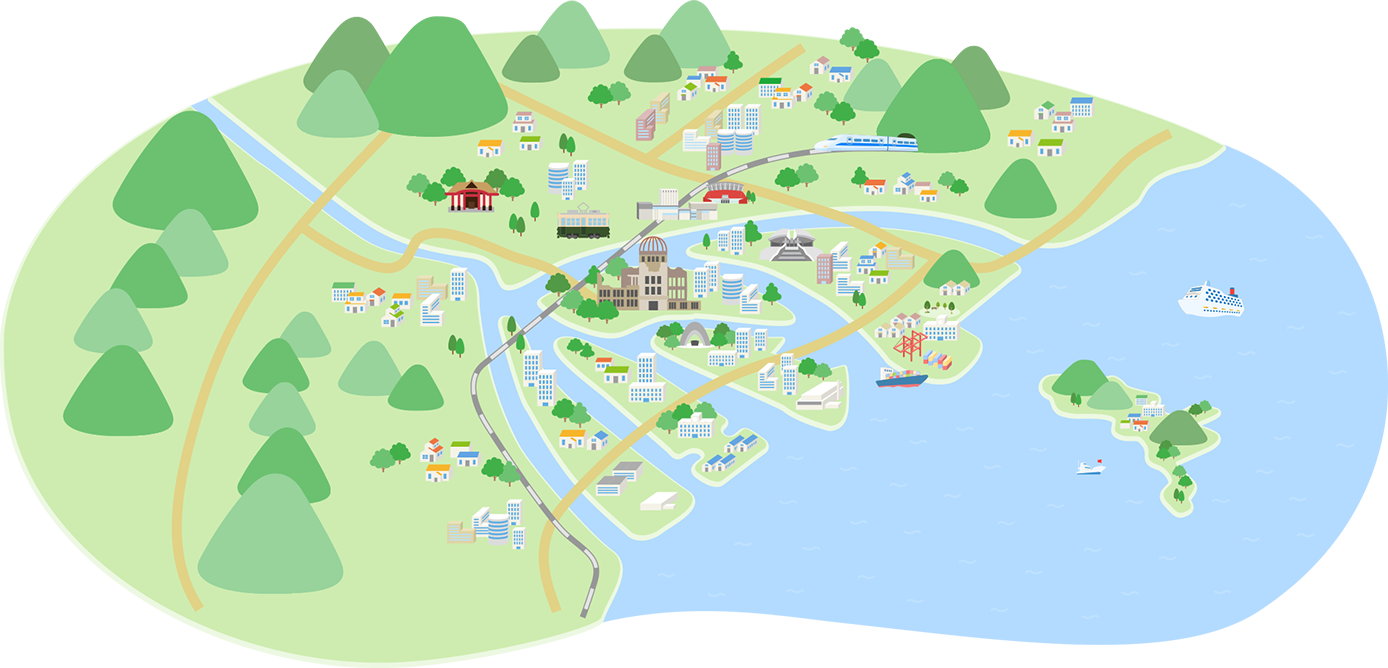街のイラスト