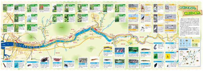 瀬野川お散歩マップ　自然地図