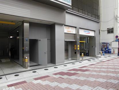 エコステーション21広島東宝ビル駐輪場入口の画像