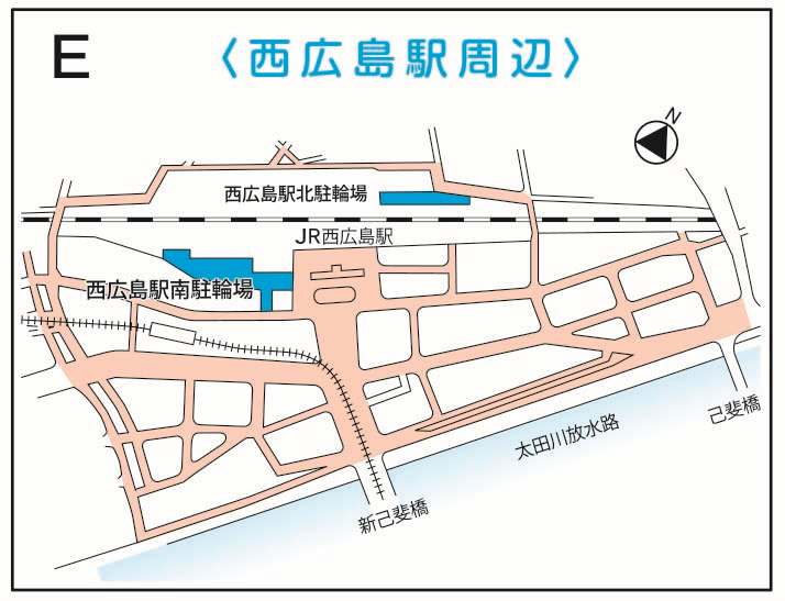 西広島駅周辺の地図