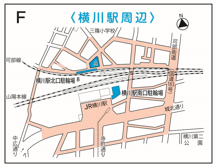 横川駅周辺の地図