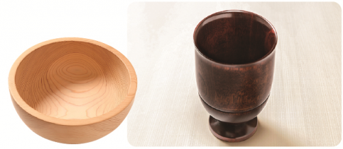 Miyajima Rokuro Zaiku (Wooden Lathe Crafts)