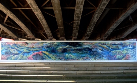 新己斐橋橋脚の壁画(サイン・アート部門)の画像1